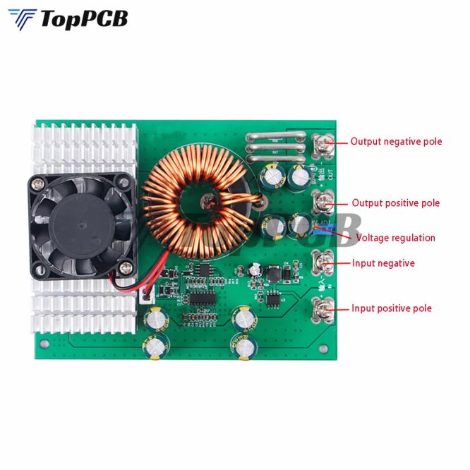 DC-DC 50A 25-90V 1000W перетворювач стабілізатор знижуючий - з вольметром — изображение 3