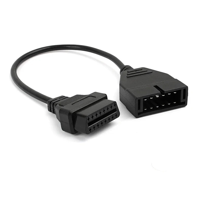 Перехідник GM 12 PIN - OBD2 16 PIN, для ELM327, для ВАЗ, ЗАЗ, Daewoo, Lanos