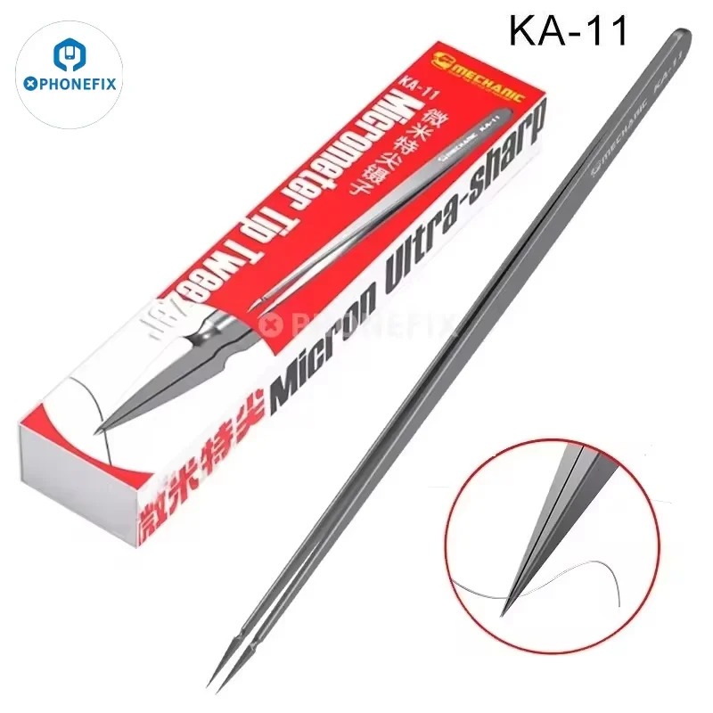 Пінцет монтажний Mechanic KA-11, прямий, 145 мм — изображение 7