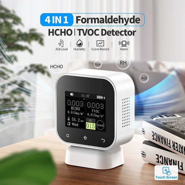 Fnirsi SFD-02 детектор формальдегіду, датчик HCHO і TVOC, аналізатор якості повітря