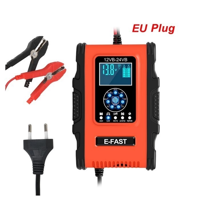 Автоматичний зарядний пристрій для автомобільного акумулятора E-FAST TK-500 (12А) з функцією відновлення АКБ