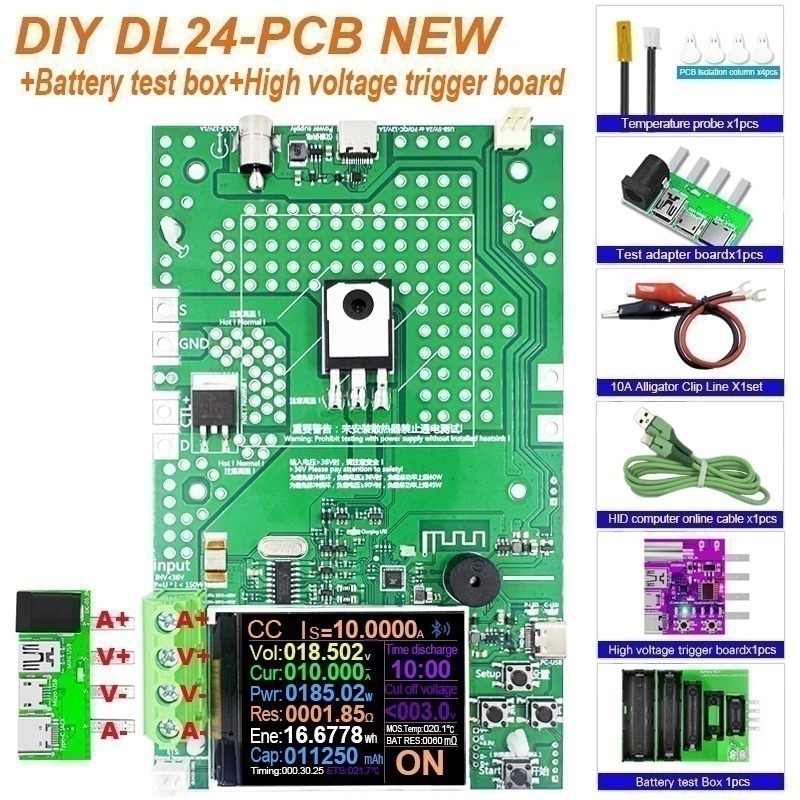 Електронне навантаження Atorch DL24 150 Вт, Bluetooth, USB тестер