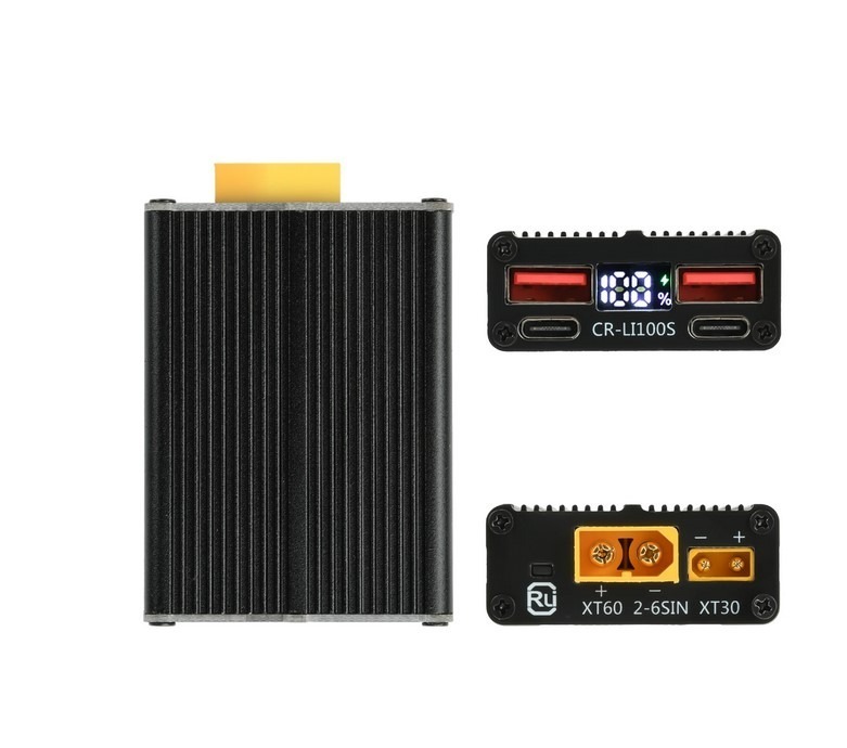 Модуль Power Bank CR-LI100S 100W 2-7S USB / Type-C XT30 XT60 LiFePO4, Li-ion — изображение 8