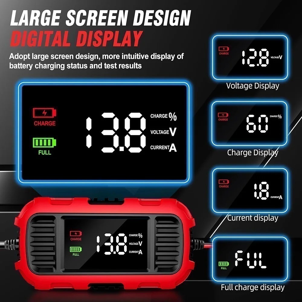 Зарядний пристрій 12В 2А для акумуляторів мотоциклів та автомобілів — изображение 5