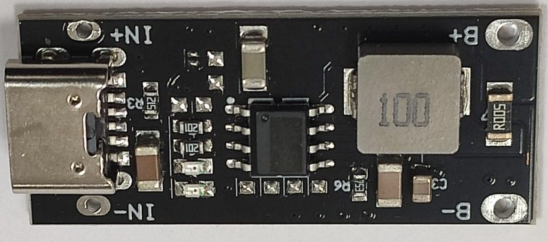 Модуль швидкого заряджання Li-ion 3A на IP2312 USB type-C CC/CV
