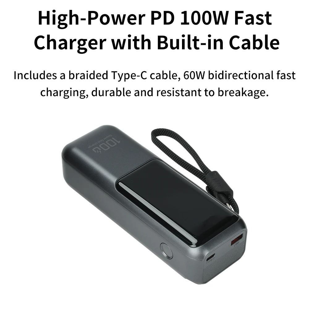 Корпус-павербанк під акумулятори 21700×4, PD 100W, USB-A/Type-C, для самостійного складання — изображение 6