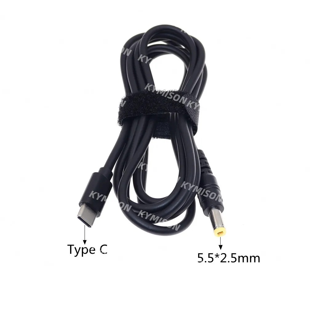 Кабель-перехідник PD 65W Type-C на DC 5.5x2.5 мм на 18.5-20V 1.5 м