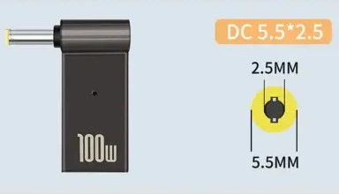 Перехідник Type-C PD 100W на DC (5.5×2.5) 20V Trexton для заряджання ноутбука