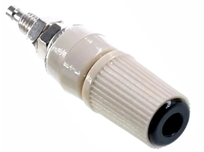 Роз'єм термінал типу "БАНАН" 4 мм 30 А ЧОРНИЙ