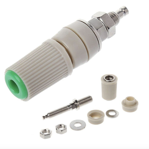 Роз'єм термінал типу "БАНАН" 4 мм 30 А ЧОРНИЙ