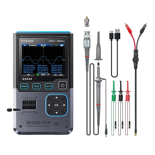 Тестер компонентів Fnirsi DSO-TC4 (транзисторів), осцилограф, генератор сигналів