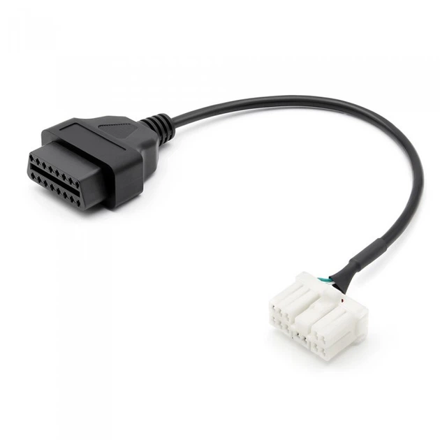 Діагностичний перехідник OBD2 Tesla 12 pin для під'єднання діагностики до авто Tesla (12pin - 16pin)