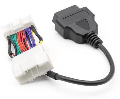 Діагностичний перехідник Tesla Model 3 Y OBD2 26 pin для сканера діагностики до авто Tesla (26 -> 16 pin) Чорний