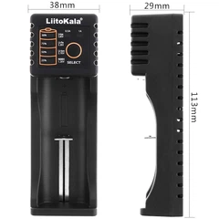 Зарядне LiitoKala Lii-100B для 1 елемента 10440-26650 Ni-Mh, Li-Ion, Li-Fe, від USB