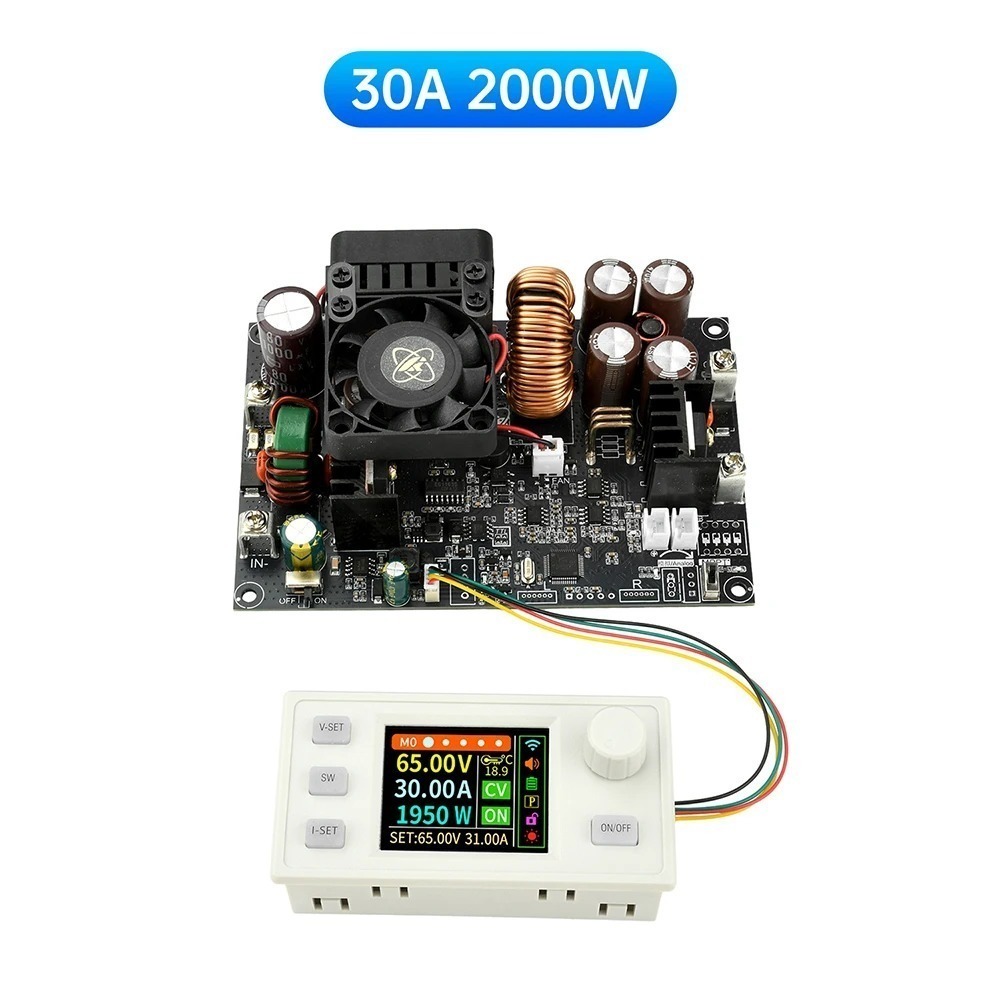 Понижувальний регульований блок живлення XY6530S 0–65В 0–30А 2000Вт