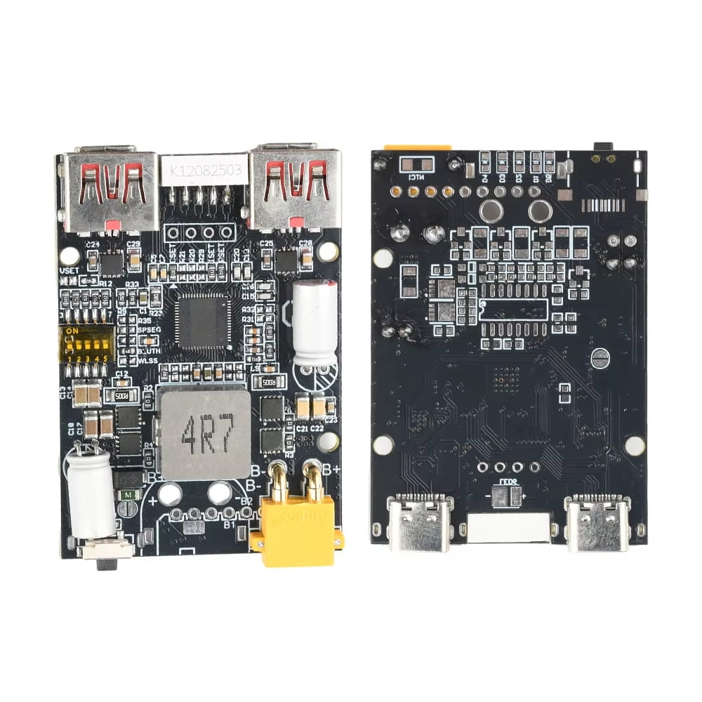 Модуль швидкої зарядки 100W (2-7S) BMS-плата для повербака з TYPE-C, USB та XT30 — изображение 3